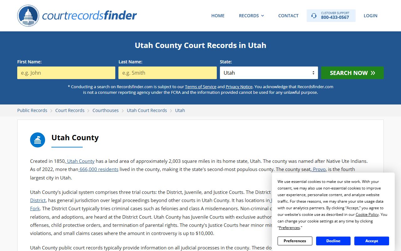 fourth judicial district court utah county orem probate