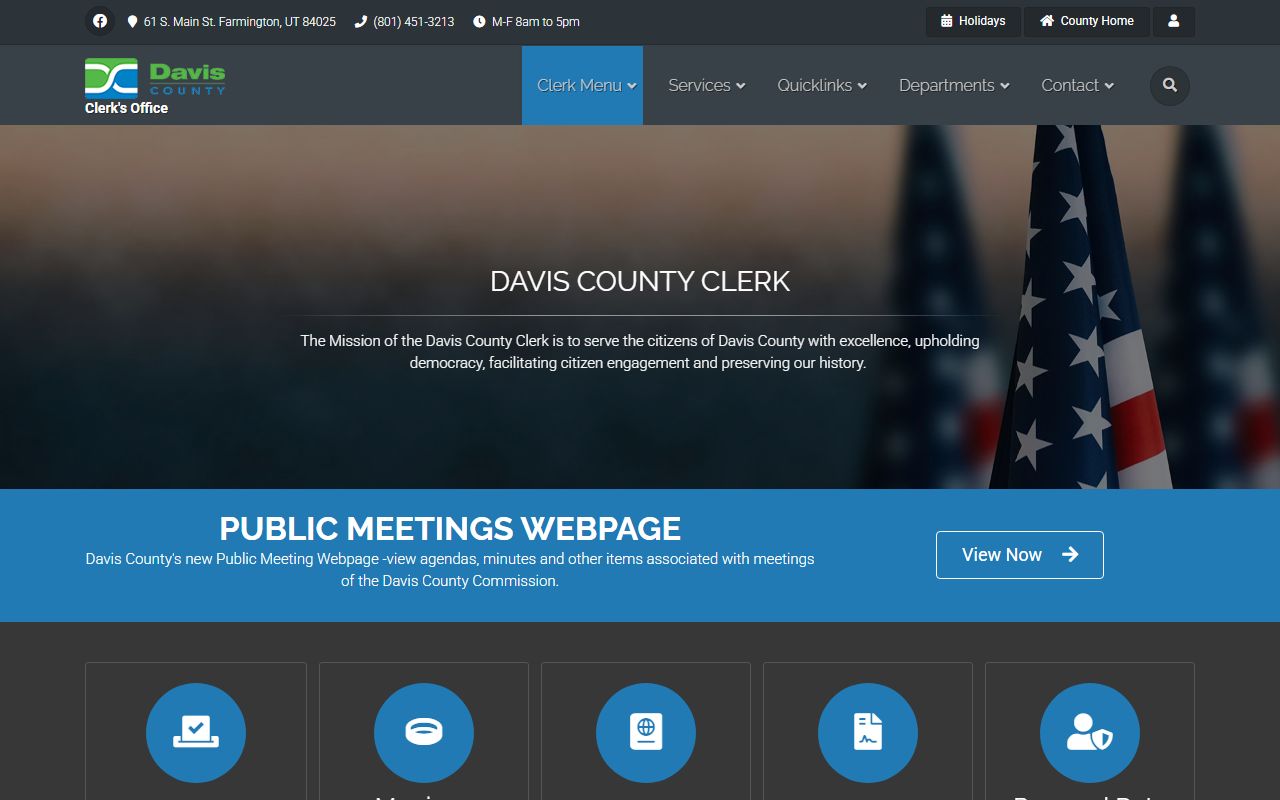 davis county clerk auditor office probate court records syracuse