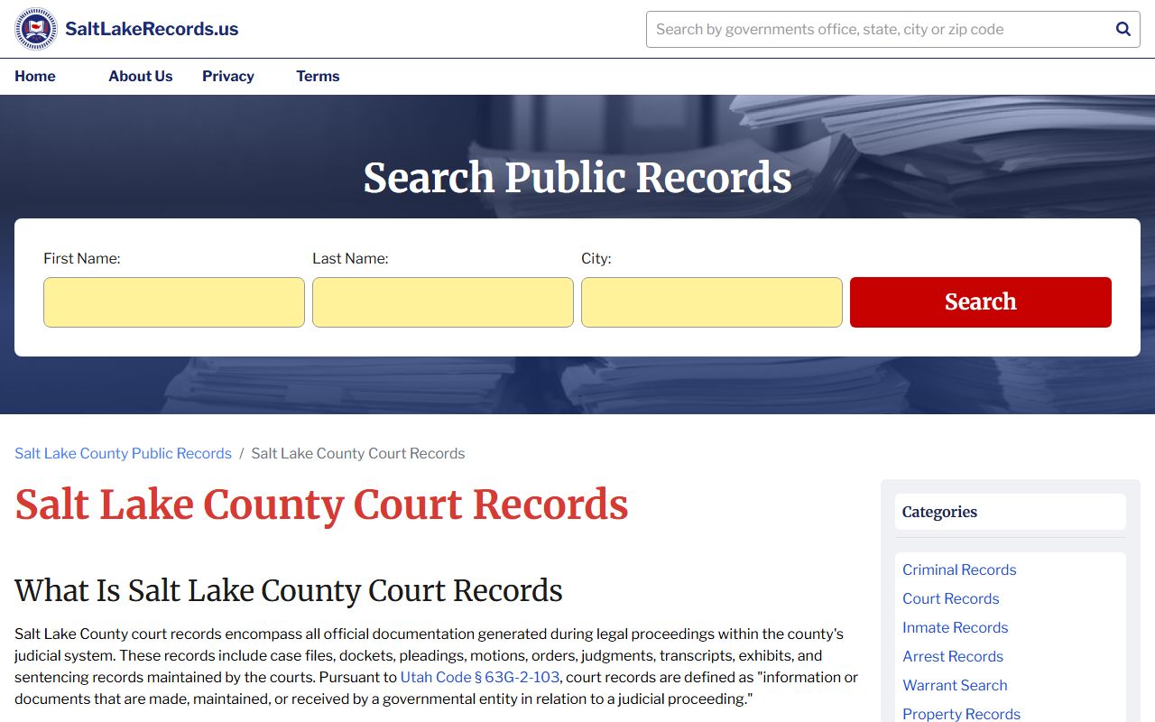 west valley city probate court records salt lake county justice court