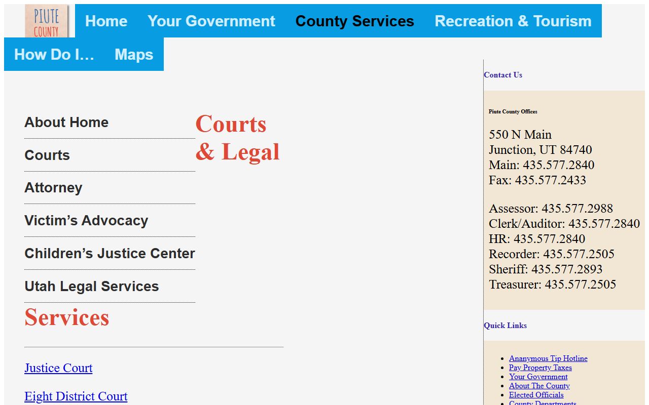 piute county probate court records courts and legal services page utah