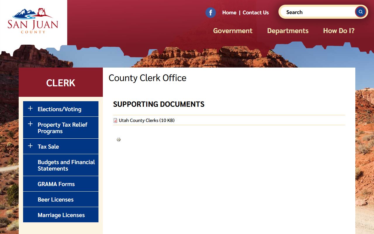 san juan county probate court records clerk office contact page monticello utah
